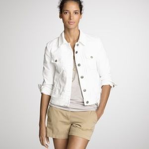 J. Crew Jean Jacket Women’s Medium White Denim